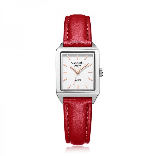 Christophe Arden CA 1004 Silver White Red Leather Lady LHLSSSLRE